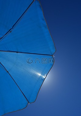 遮陽傘,夏天,天空