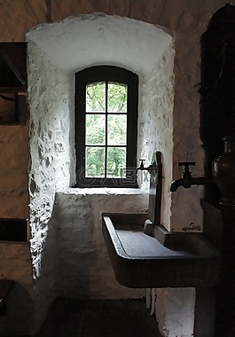 城堡,青年旅舍,窗口