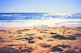 海灘,海洋,沙