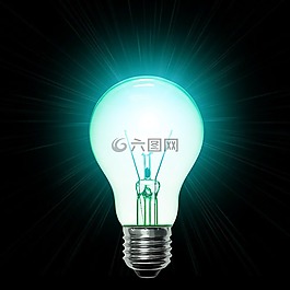 灯,绿松石轻,灯泡