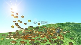 太陽(yáng)能,金幣,陽(yáng)光