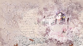 女孩,鲜花,粉红色