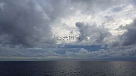 天空,云,海洋
