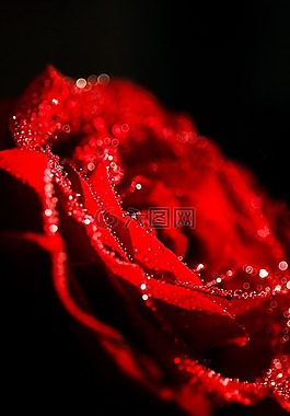 玫瑰,花,紅色
