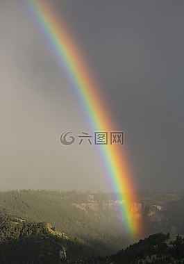 彩虹,天空,多彩