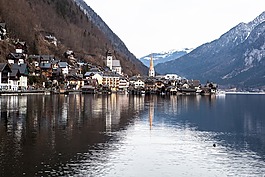 hallstatt,奥地利,景观