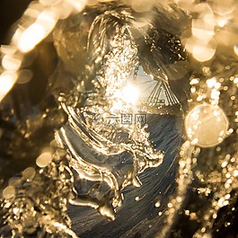 黄金,海,滨