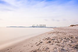 海灘,沙,海洋