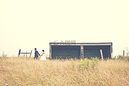 夫婦,婚禮,穿好衣服