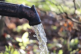 水,噴泉,流