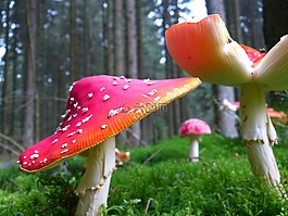 飛木耳,蘑菇,紅色飛木耳香菇