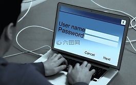 筆記本電腦,男子,給