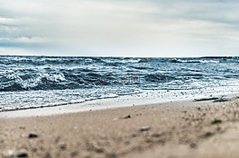 海灘,模糊,特寫