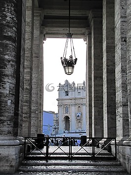 梵蒂冈,圣彼得大教堂,贝尼尼colonnade