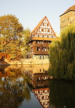 纽伦堡,pegnitz,旧城区