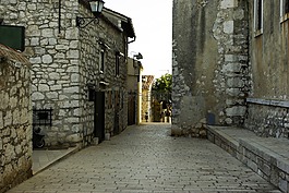 胡同,墙,院