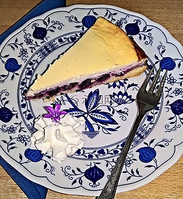 藍莓蛋糕,與夸克的奶油,糕點