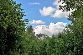 城堡,童話故事,村