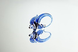 藍(lán)色,魚,裝飾