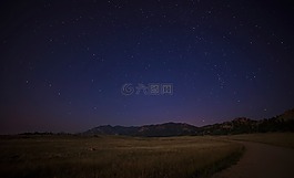 夜,天空,景观