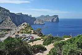 马洛卡,第德formentor,海岸