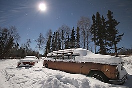 车,那辆旧车,雪
