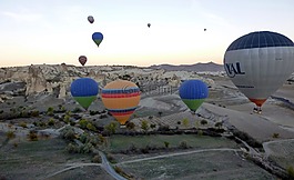 卡巴,热空气气球骑,土耳其
