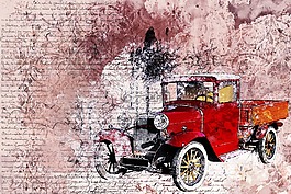 車,那輛舊車,紅色