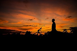 日落,太陽,悲觀