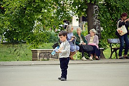 孩子,公園,人