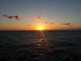 日落,海,晚霞