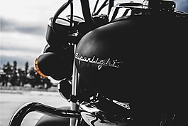 黑,特寫(xiě),摩托車(chē)