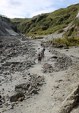 徒步旅行,山,山徒步旅行