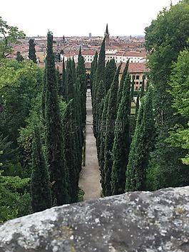 giusti 花園,維羅納,步行