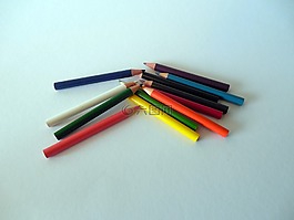彩色的鉛筆,鋼筆,顏色