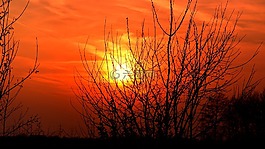 太陽(yáng),晚上,日落