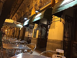 咖啡厅,露台,夜