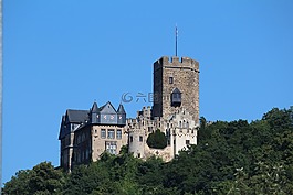 城堡,lahneck,lahnstein