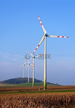 天空,風車,可再生能源