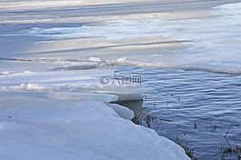 河,jääreuna,冷