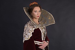 时装模特,女王,纵向