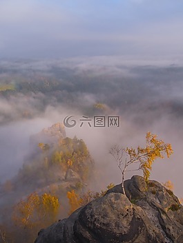 山,寒冬,秋季