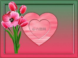 花,愛情,心