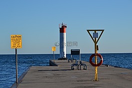 碼頭,燈塔,海港