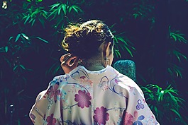 古代,亞洲,后視圖