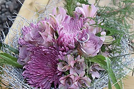 花束,紫色的花束,鮮花