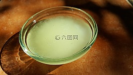 椰子油,玻璃盤,有機