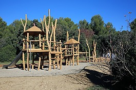 木材,操場,孩子們