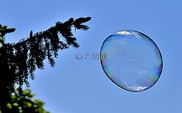 肥皂泡沫,巨大的,大