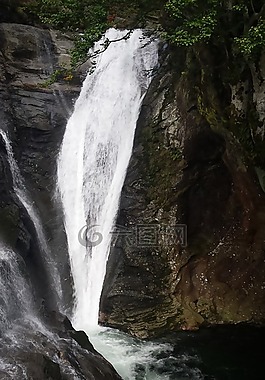 verzasco,瀑布,瑞士